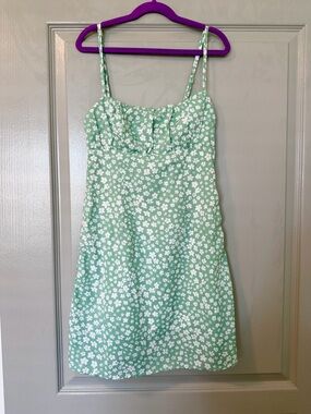 Princess Polly Green Floral Mini Dress